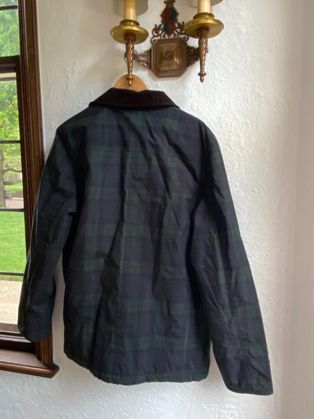 J.Crew barn jacket in blackwatch plaid tartan mens large - Picture 13 of 13